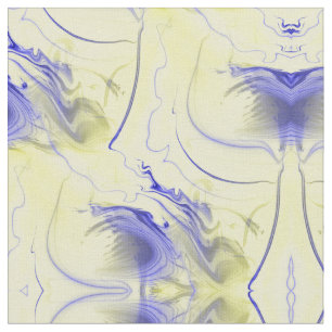 Tela Azul y amarillo abstractos
