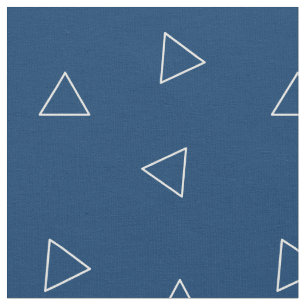 Tela azul y blanca del triángulo por Stickelberry