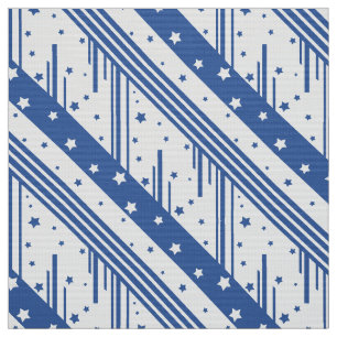 Tela Azul y blanco abstractos