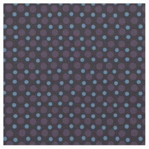 Tela Azul y Morado sobre Lunares Negros