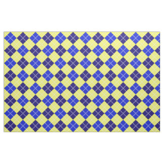 Tela Azul y oro Argyle