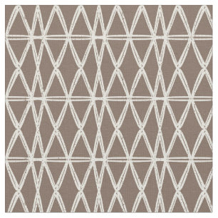 Tela azulejo de celosía geométrica retro orgánico mocha