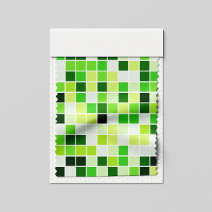 Tela Azulejos de Piscina, Baldosas Mosaico Verdes, Patr