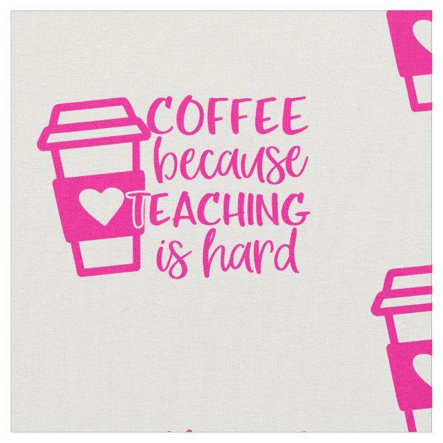 Tela back to school coffee lover teacher cute (De cerca)