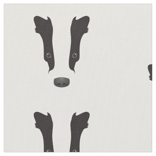 Tela Badger Face Silhouette (De cerca)