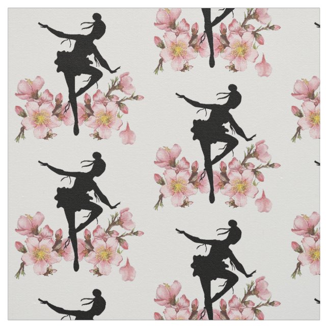 Tela Bailarina de cerezo de flores (Retal)
