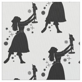 Tela Bailarina y cascanueces en el navidad