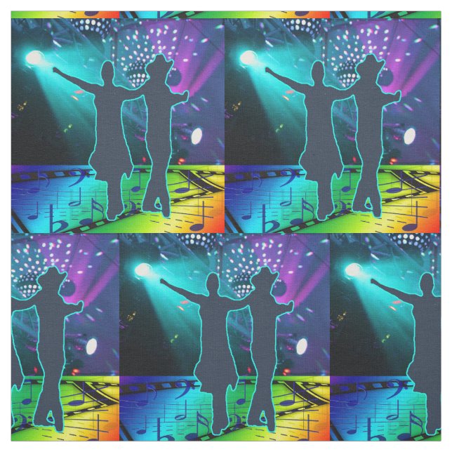 Tela Bailarines occidentales del país 2 luces y músicas (Retal)