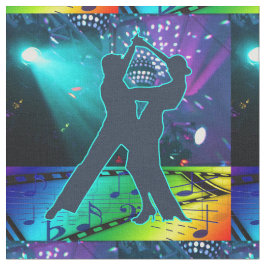 Tela Baile De Baile Pareja De Luces Y Música