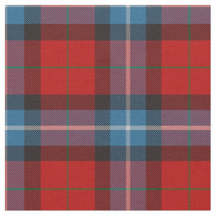 Tela Baillie del tartán rojo del clan de Polkemett