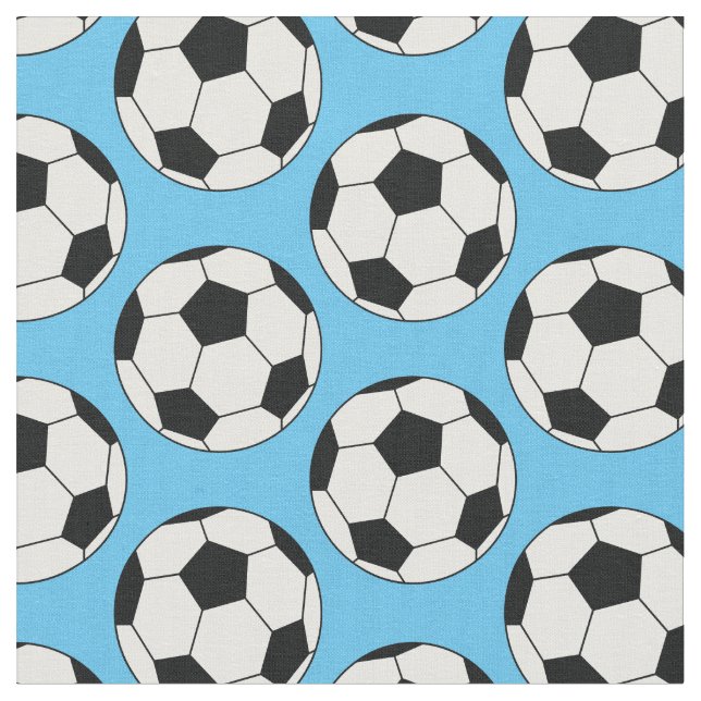 Tela Balas de fútbol luz azul (De cerca)