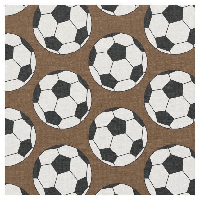 Tela Balas de fútbol Sports Brown (De cerca)