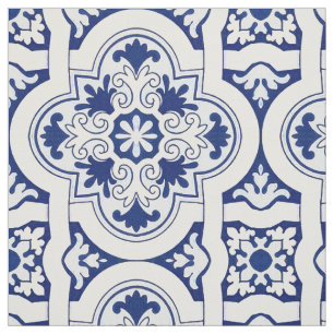 Tela Baldosa azul portuguesa