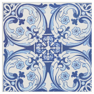 Tela Baldosa azul portuguesa