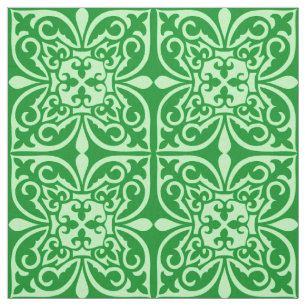 Tela Baldosa marroquí - verde esmeralda
