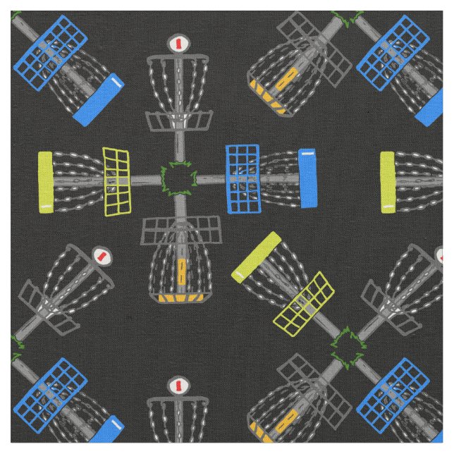 Tela baldosas de cestas de golf en disco (De cerca)