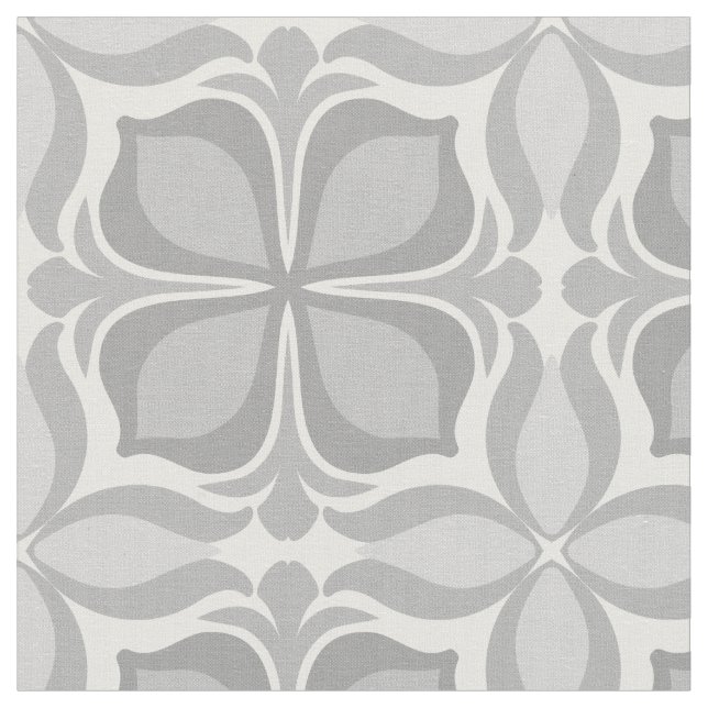 Tela Baldosas geométricas neutrales (De cerca)