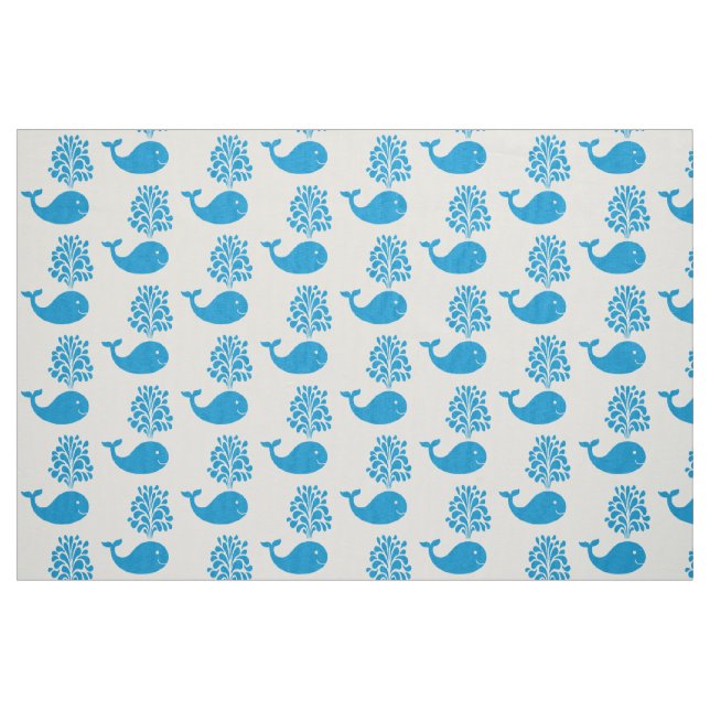 Tela Ballena divertida ("Cuarto gordo" (fat quarter))