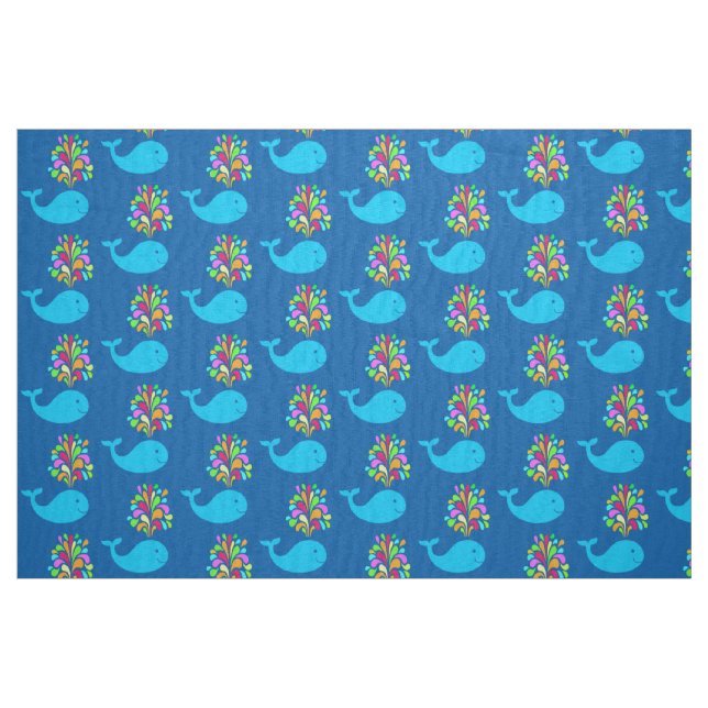 Tela Ballena divertida ("Cuarto gordo" (fat quarter))