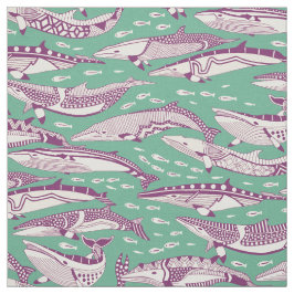 Tela ballenas minke pimienta morada de menta