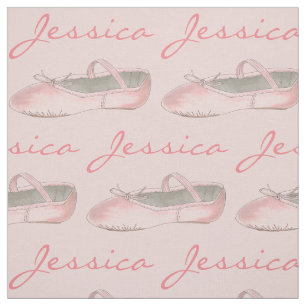 Tela Ballet rosa de danza personalizada Ballerina