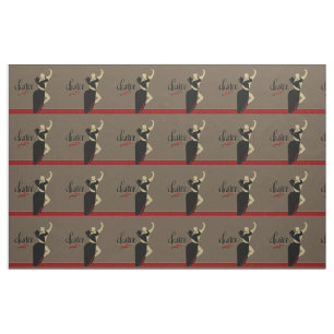 Tela Ballroom Dance Couple Tan Black 9"