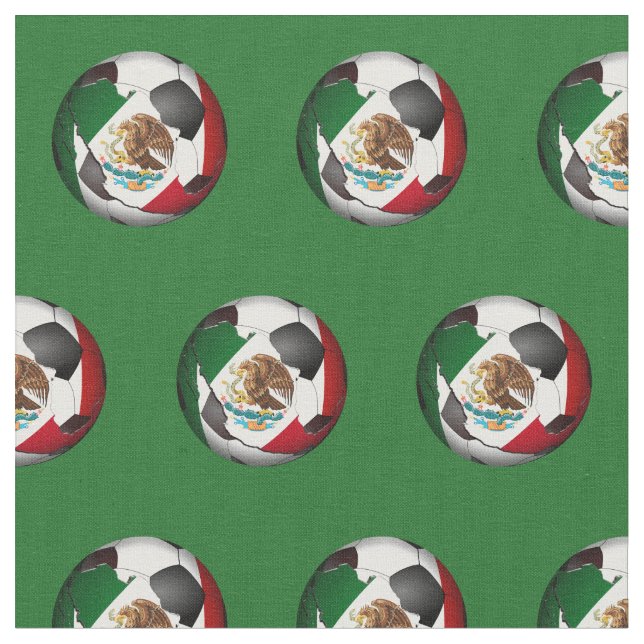 Tela Balón de Fútbol de México (De cerca)