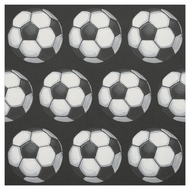 Tela Balón de fútbol Pattrern pintado (Retal)