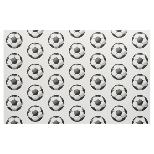 Tela Balón de fútbol redondo brillante ("Cuarto gordo" (fat quarter))