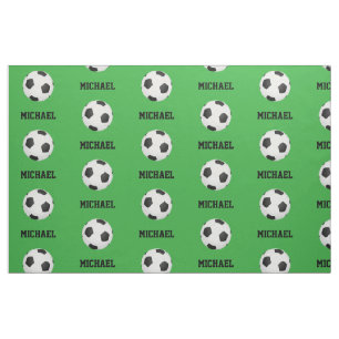 Tela Balón de Fútbol Verde Personalizado con Nombre Imp