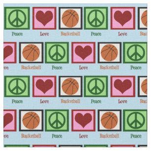 Tela Baloncesto de Peace Love