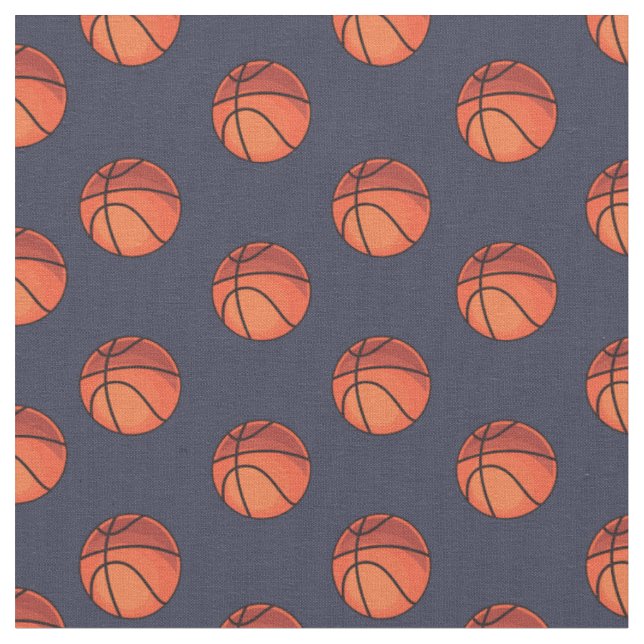 Tela Baloncesto en azul marino (De cerca)