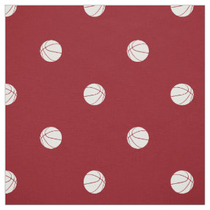 Tela balones de baloncesto de lunares patrón de caída e