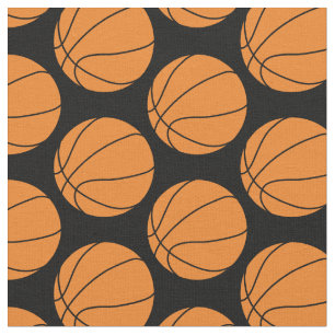 Tela Balones de Baloncesto Deportes Fondo Negro