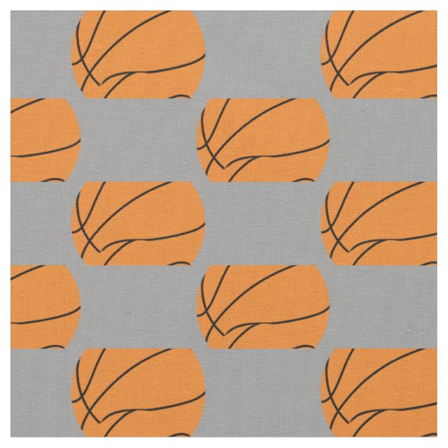 Tela Balones de Baloncesto Deportes Gris (De cerca)