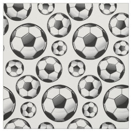 Tela Balones de fútbol redondos brillantes dispersados