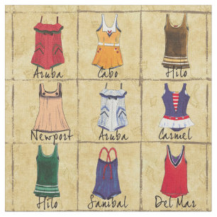 Tela Bañadores del vintage