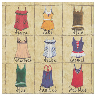 Tela Bañadores del vintage