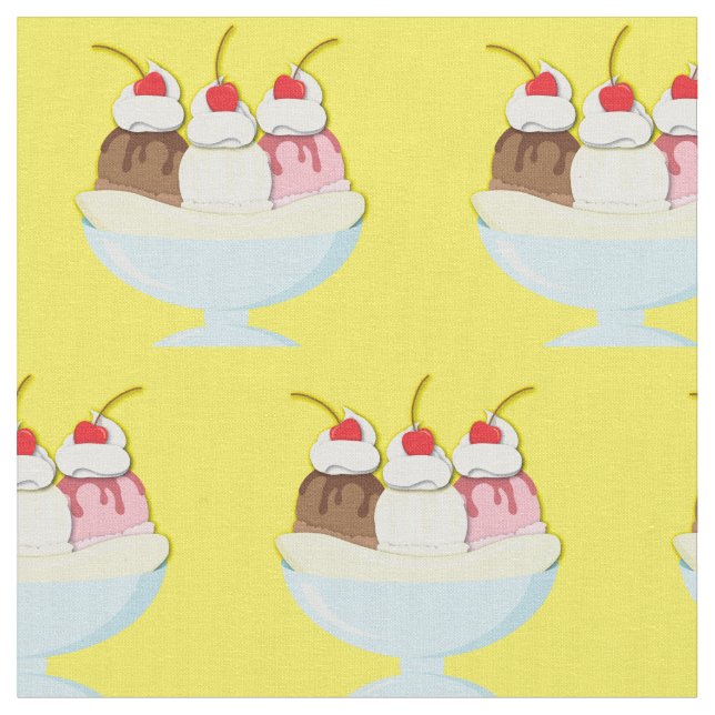 Tela Banana de helados (De cerca)
