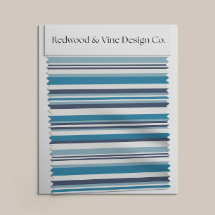 Tela Banda múltiple azul y blanco