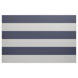 Tela Bandas anchas azul y gris de la Marina a gran esca