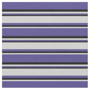 Tela Bandas azul, gris claro y negro de pizarra oscura