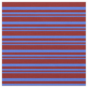 Tela Bandas azules y maroon reales