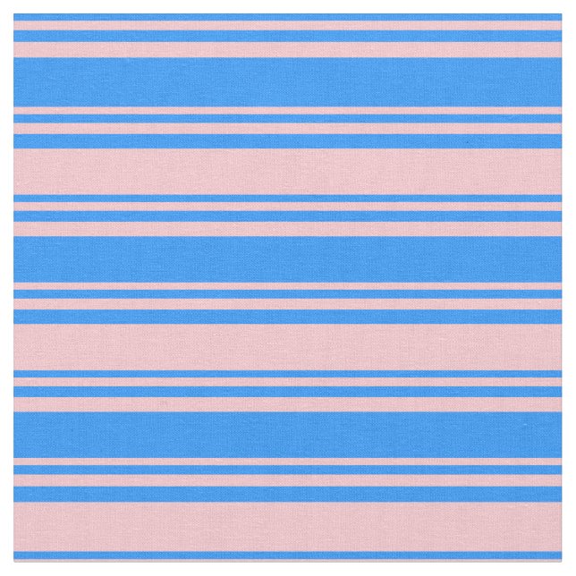 Tela Bandas azules y rosas (De cerca)