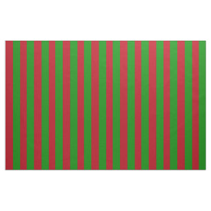 Tela Bandas Boutique - Tejido Verde Rojo