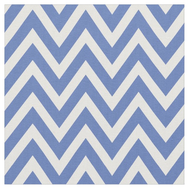 Tela Bandas de Chevron Moderno Azul (De cerca)