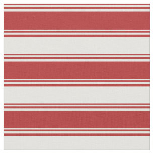 Tela Bandas de colores rojo y blanco