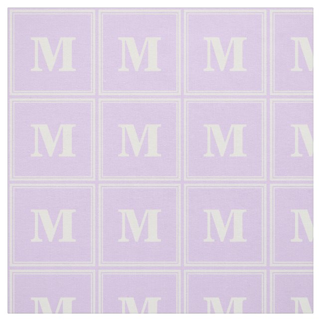 Tela Bandas de lilac monogramo (Retal)