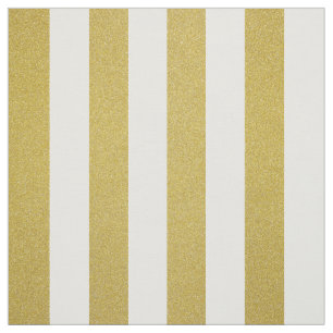Tela Bandas de oro, franjas blancas, patrón rayado