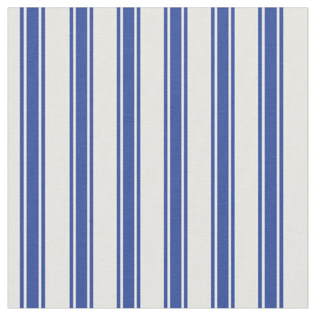 Tela Bandas de puntas azules y blancas (De cerca)